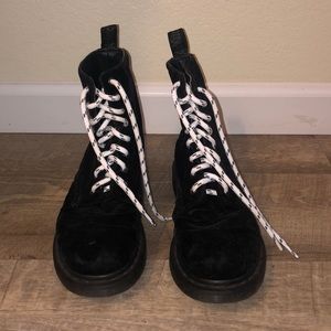 Black Velvet Doc Martens